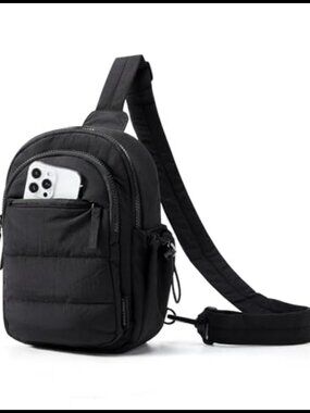 Small Puffer Sling Bag Crossbody Hobo Handbag RFID Quilted